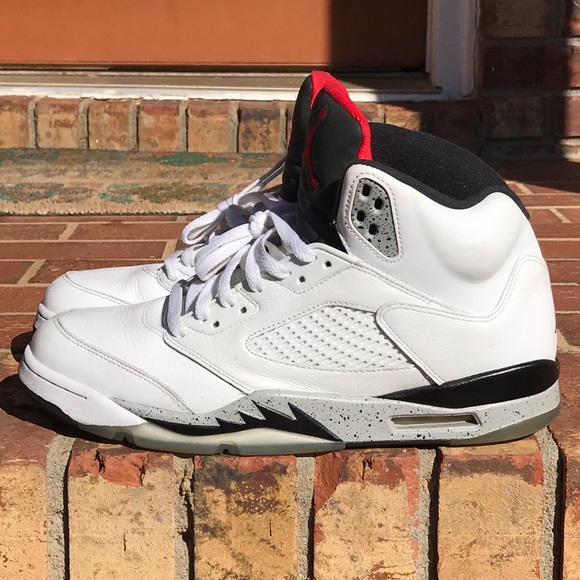 Air Jordan Retro 5 White Cement Size 11.5 - Picture 2 of 8